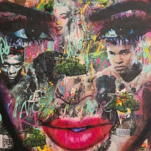 Maria de Campos_KimKa Mohamed Ali and Basquiat 120 x 160 cm