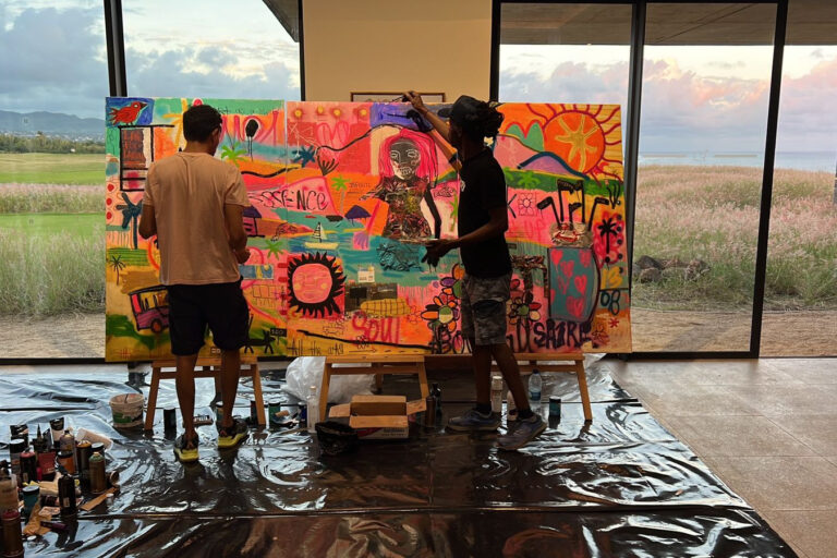 Art et solidarité, Siem Together Foundation - Gaël Froget & Skizofan - Live painting